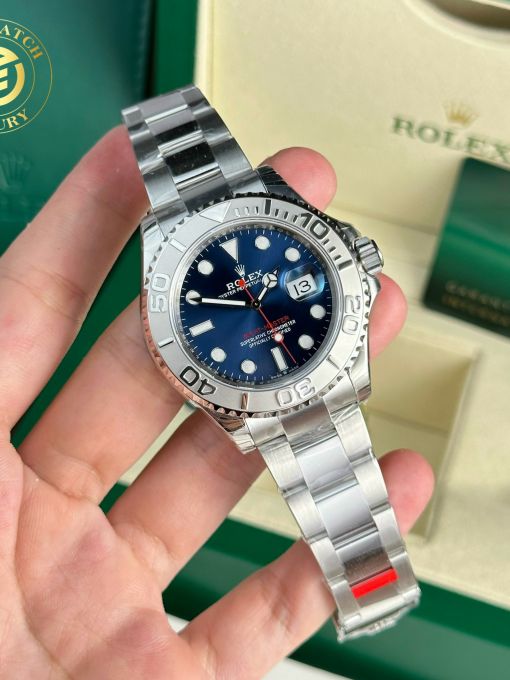 Đồng Hồ: Rolex Yacht Master 40mm mặt số xanh Rep 1:1